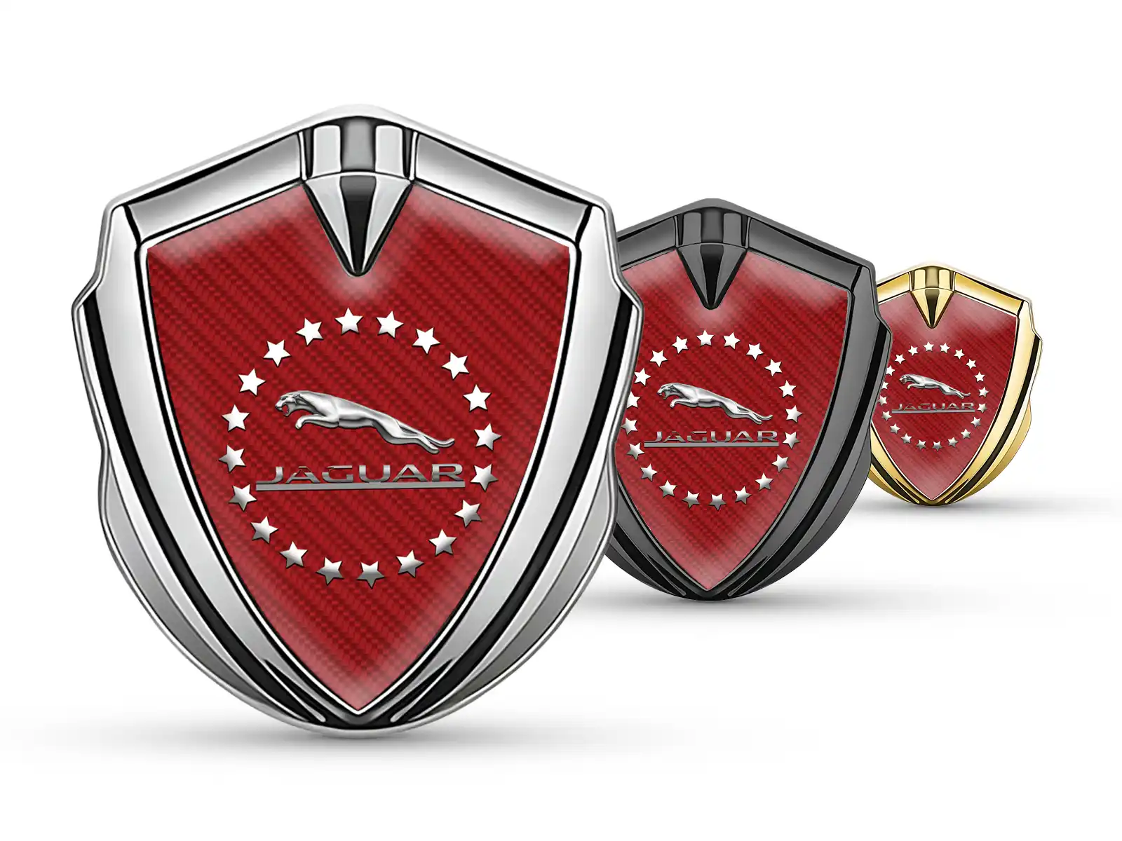 Jaguar Silicone Emblem Badge Customizable Force Style